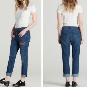 NWT Parker Smith Anti-Fit Straight Leg Folded Hem "Harley" Jeans size 27